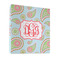 Blue Paisley 3 Ring Binders - Full Wrap - 1" - FRONT