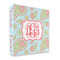 Blue Paisley 3 Ring Binders - Full Wrap - 2" - FRONT