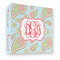 Blue Paisley 3 Ring Binders - Full Wrap - 3" - FRONT