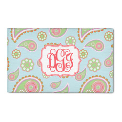 Blue Paisley 3' x 5' Indoor Area Rug (Personalized)