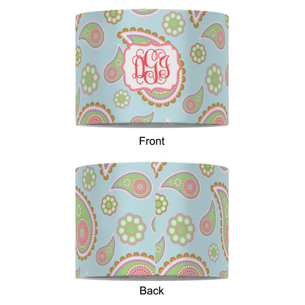 Blue Paisley 8" Drum Lampshade - APPROVAL (Fabric)