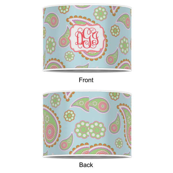 Blue Paisley 8" Drum Lampshade - APPROVAL (Poly Film)