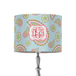 Blue Paisley 8" Drum Lamp Shade - Fabric (Personalized)