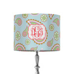 Blue Paisley 8" Drum Lamp Shade - Fabric (Personalized)