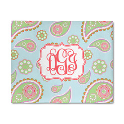 Blue Paisley 8' x 10' Patio Rug (Personalized)