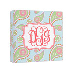 Blue Paisley Canvas Print - 8x8 (Personalized)