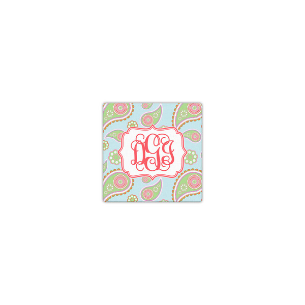 Blue Paisley 8x8 - Canvas Print - Front View