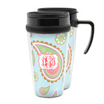 Blue Paisley Acrylic Travel Mug (Personalized)
