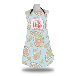 Blue Paisley Apron w/ Monogram