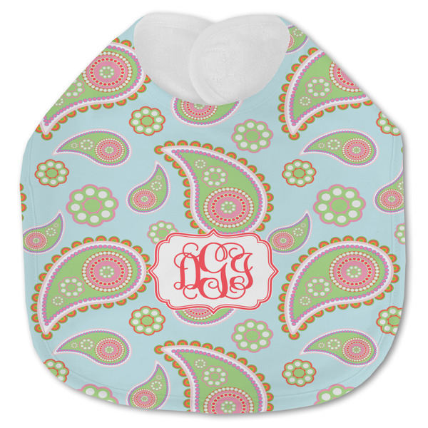 Blue Paisley Baby Bib - AFT closed
