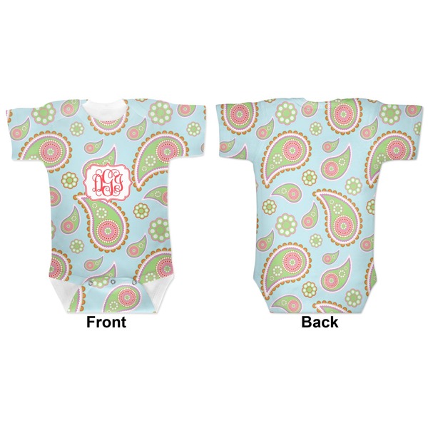Blue Paisley Baby Bodysuit Approval