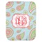 Blue Paisley Baby Swaddling Blanket (Personalized)