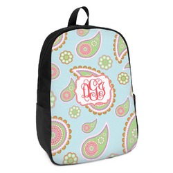 Blue Paisley Kids Backpack (Personalized)