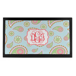 Blue Paisley Bar Mat - Small (Personalized)
