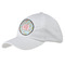 Blue Paisley Baseball Cap - White (Personalized)