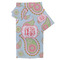 Blue Paisley Bath Towel Set - 3 Pcs (Personalized)
