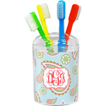 Blue Paisley Toothbrush Holder (Personalized)