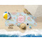 Blue Paisley Beach Towel Lifestyle
