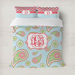 Blue Paisley Duvet Cover (Personalized)