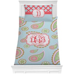 Blue Paisley Comforter Set - Twin (Personalized)