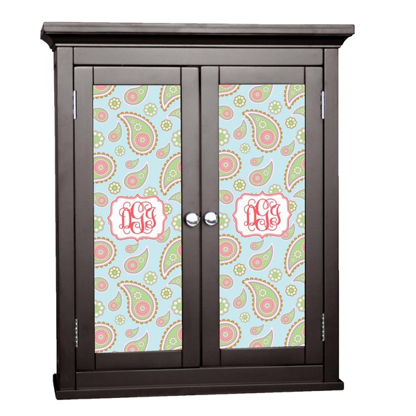 Custom Blue Paisley Cabinet Decal - Large (Personalized)
