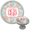 Blue Paisley Cabinet Knob (Silver) (Personalized)