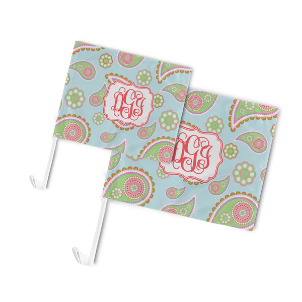 Blue Paisley Car Flags - PARENT MAIN (both sizes)