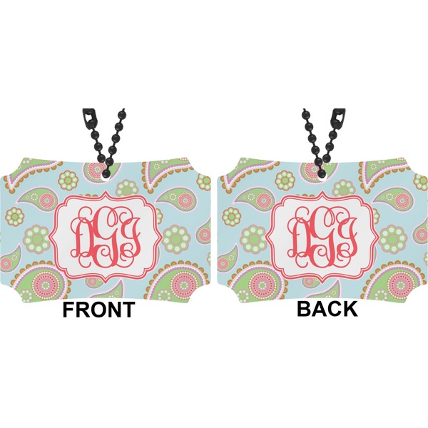 Blue Paisley Car Ornament - Berlin (Approval)