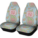 Blue Paisley Car Seat Covers (Set of Two) (Personalized)