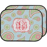 Blue Paisley Car Floor Mats (Back Seat) (Personalized)
