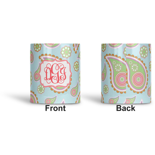 Blue Paisley Ceramic Pen Holder - Apvl