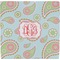 Blue Paisley Ceramic Tile Hot Pad (Personalized)