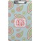 Blue Paisley Clipboard (Legal Size) (Personalized)