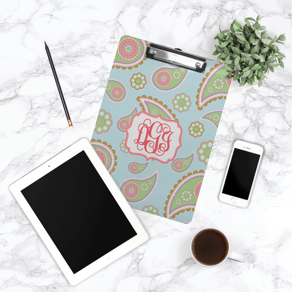 Blue Paisley Clipboard - Lifestyle Photo