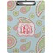 Blue Paisley Clipboard (Personalized)