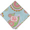 Blue Paisley Cloth Dinner Napkin - Single w/ Monogram