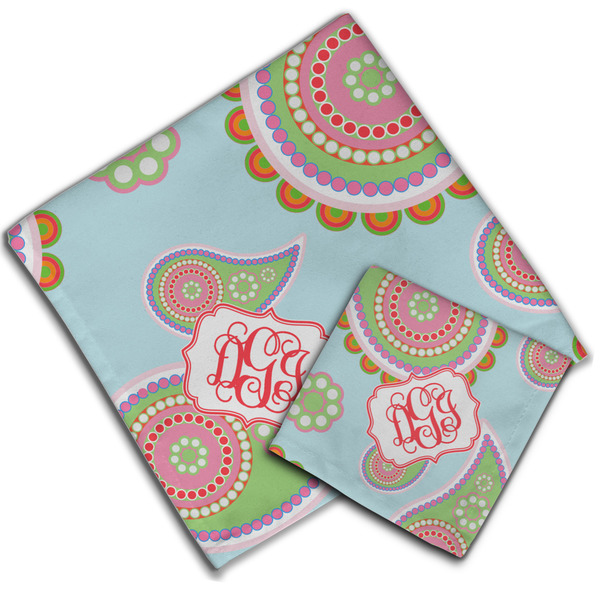 Blue Paisley Cloth Napkins - Personalized Lunch & Dinner (PARENT MAIN)
