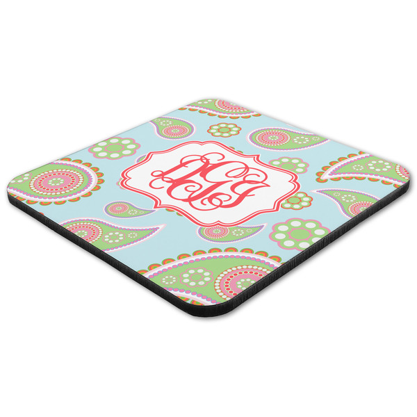 Blue Paisley Coaster Set - FLAT (one)