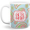 Blue Paisley 11 Oz Coffee Mug - White (Personalized)