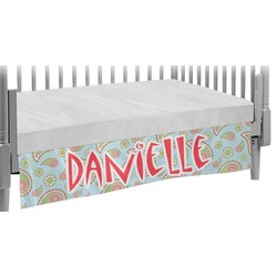 Blue Paisley Crib Skirt (Personalized)