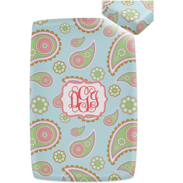 Blue Paisley Crib Fitted Sheet - Apvl