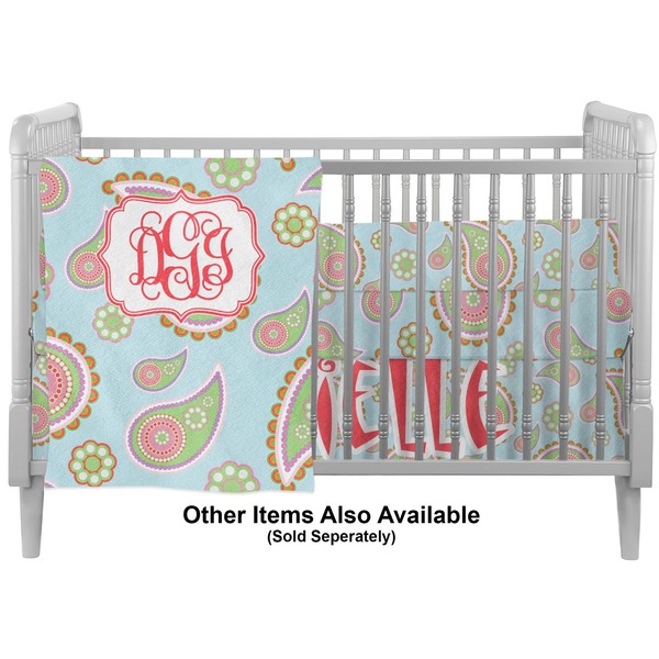 Blue Paisley Crib - Profile Sold Seperately