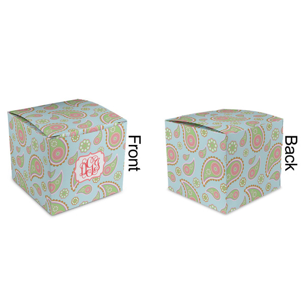 Blue Paisley Cubic Gift Box - Approval