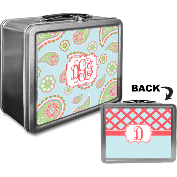 Blue Paisley Custom Lunch Box / Tin Approval