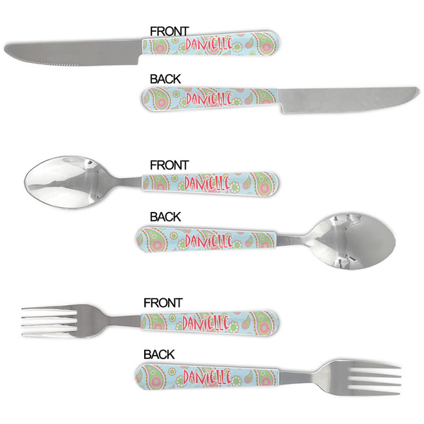 Blue Paisley Cutlery Set - APPROVAL