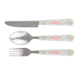 Blue Paisley Cutlery Set (Personalized)