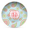 Blue Paisley DecoPlate Oven and Microwave Safe Plate - Main