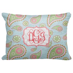 Blue Paisley Decorative Baby Pillowcase - 16"x12" (Personalized)