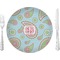 Blue Paisley 10" Glass Lunch / Dinner Plates - Single or Set (Personalized)