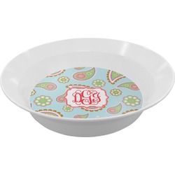 Blue Paisley Melamine Bowl (Personalized)
